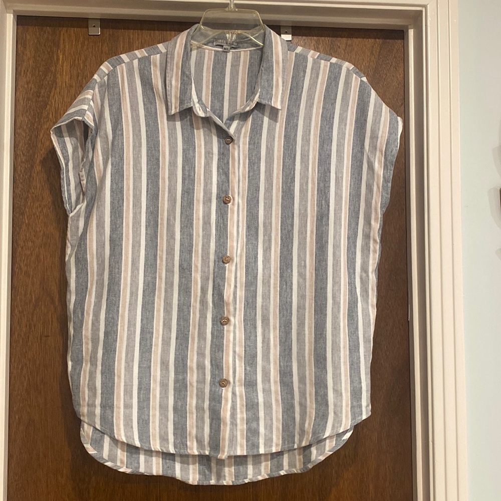 Boutique oversized button up top